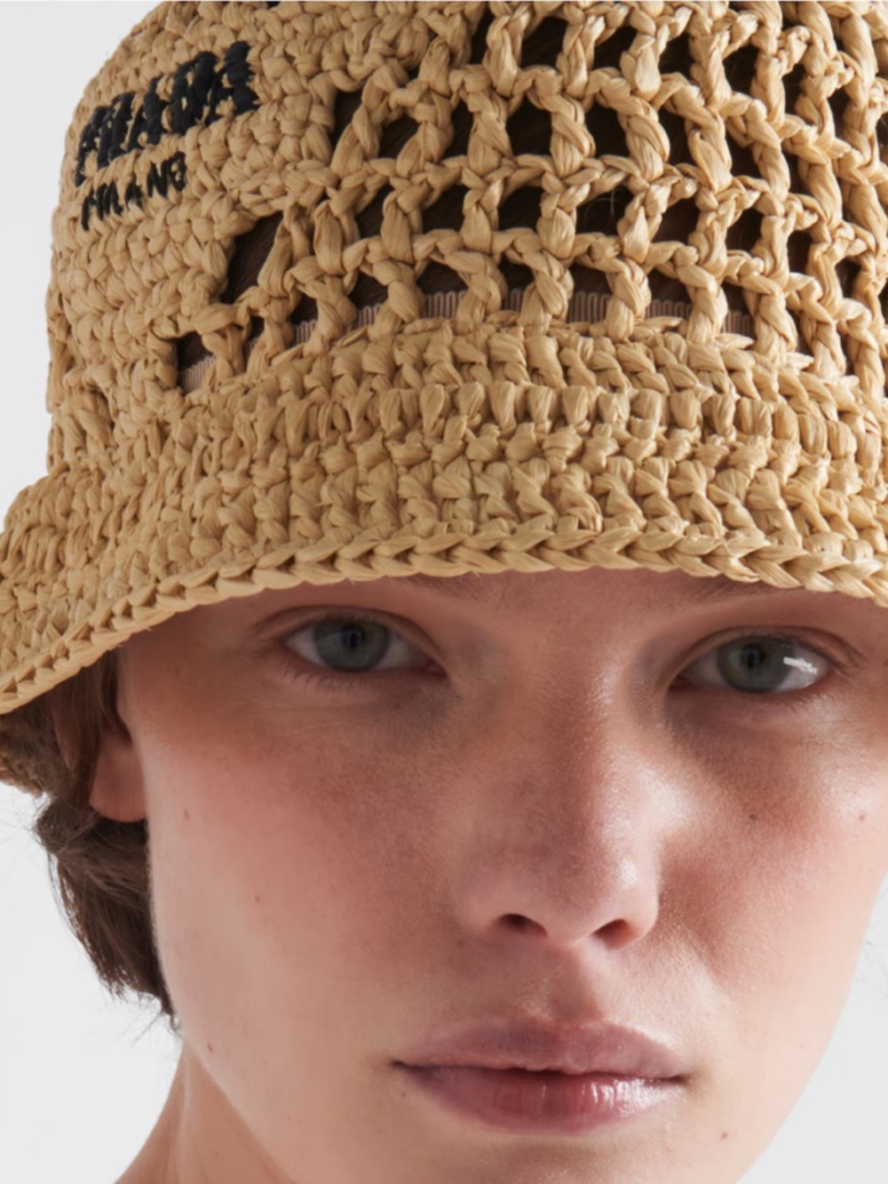 Prada Crochet Bucket Hat Size Small